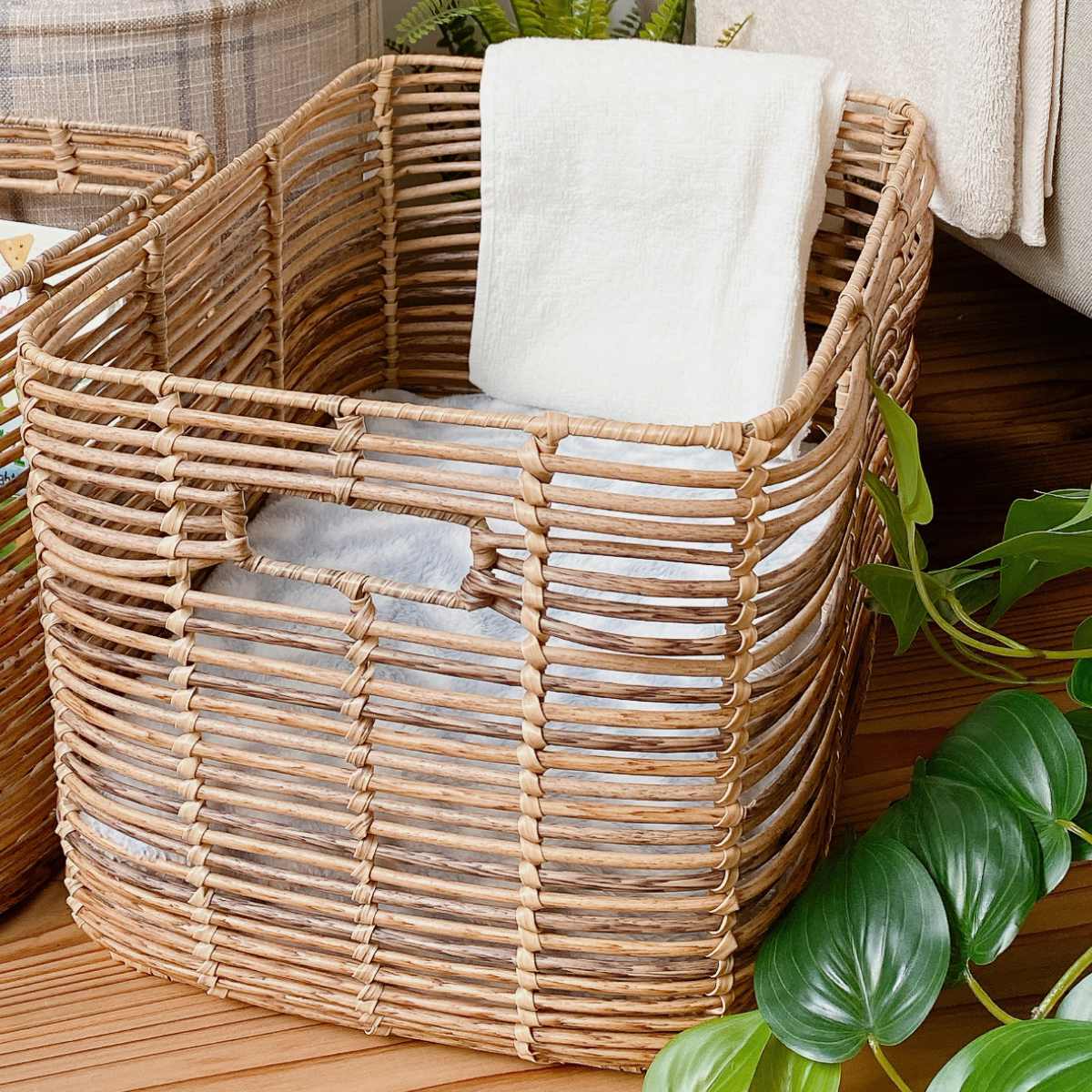 楽天市場】バスケット トーク PEPP ラウタ 長方形L （ かご ラタン風