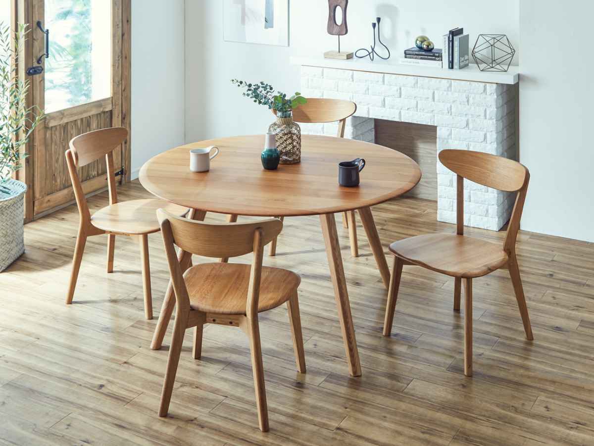 楽天市場】ダイニングチェア 2脚セット 座面高43cm ナチュラル 木製