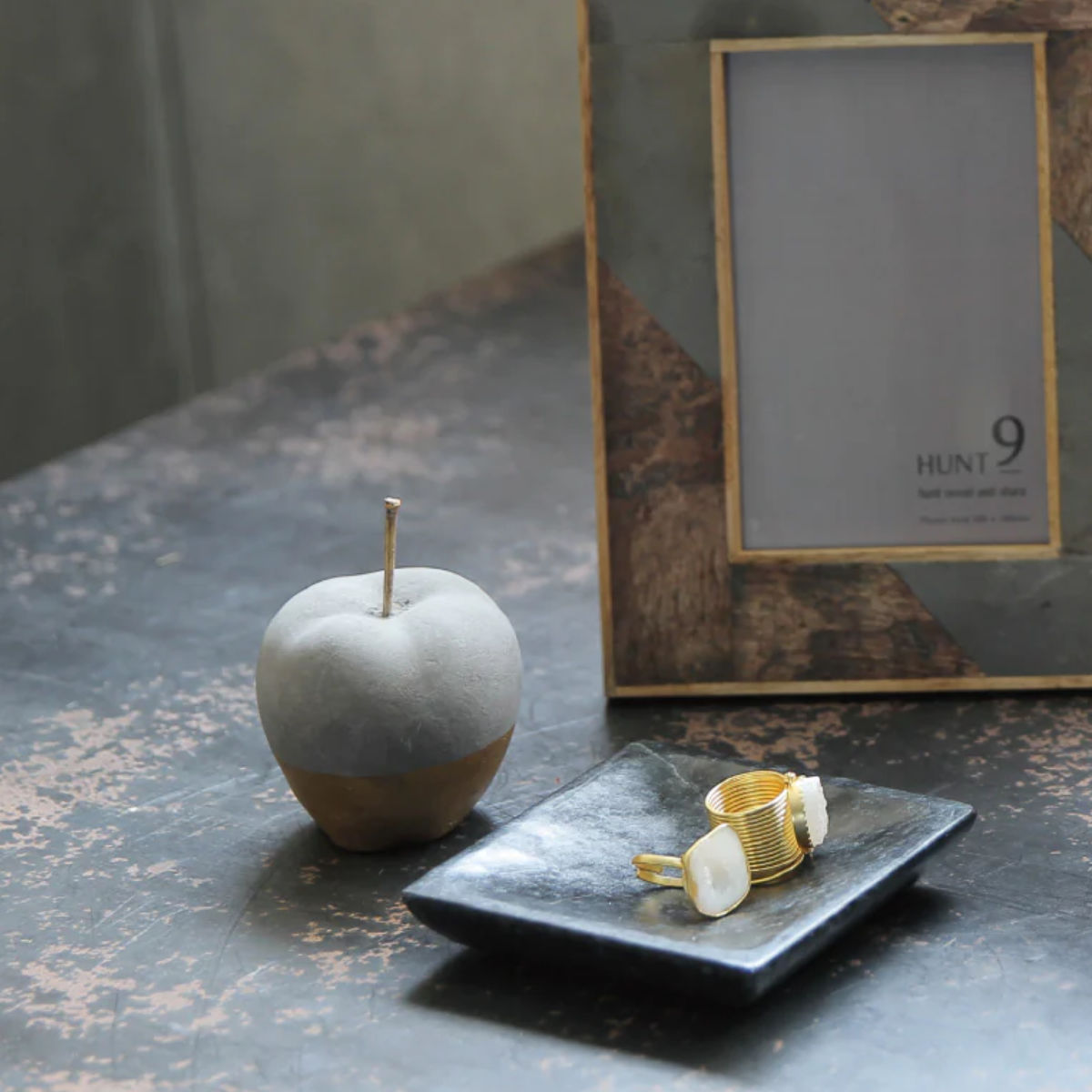 楽天市場】オブジェ STEVEN リンゴ セメント （ ペーパーウェイト 北欧