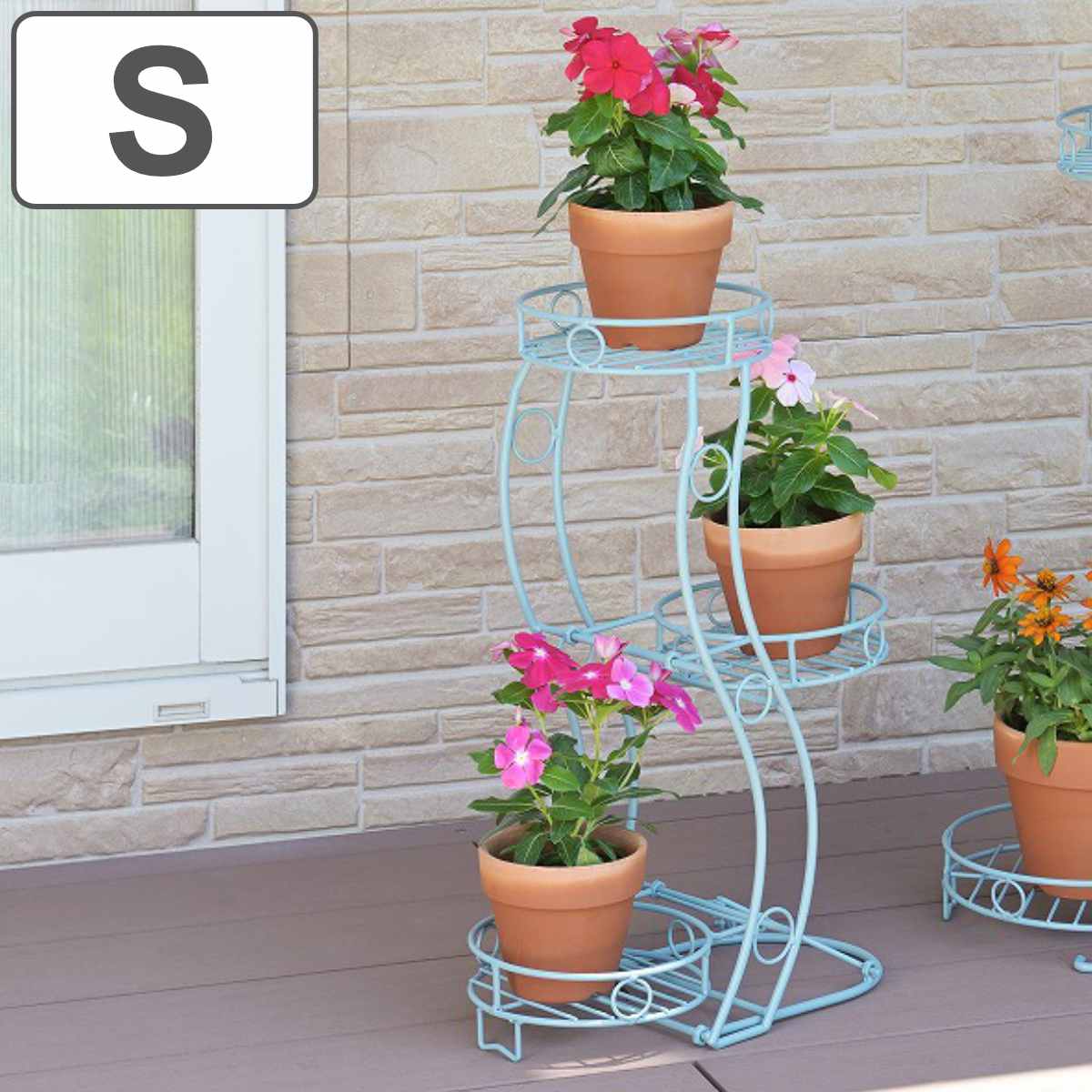 楽天市場】フラワースタンド 心春 S型 折りたたみ フラワーラック S