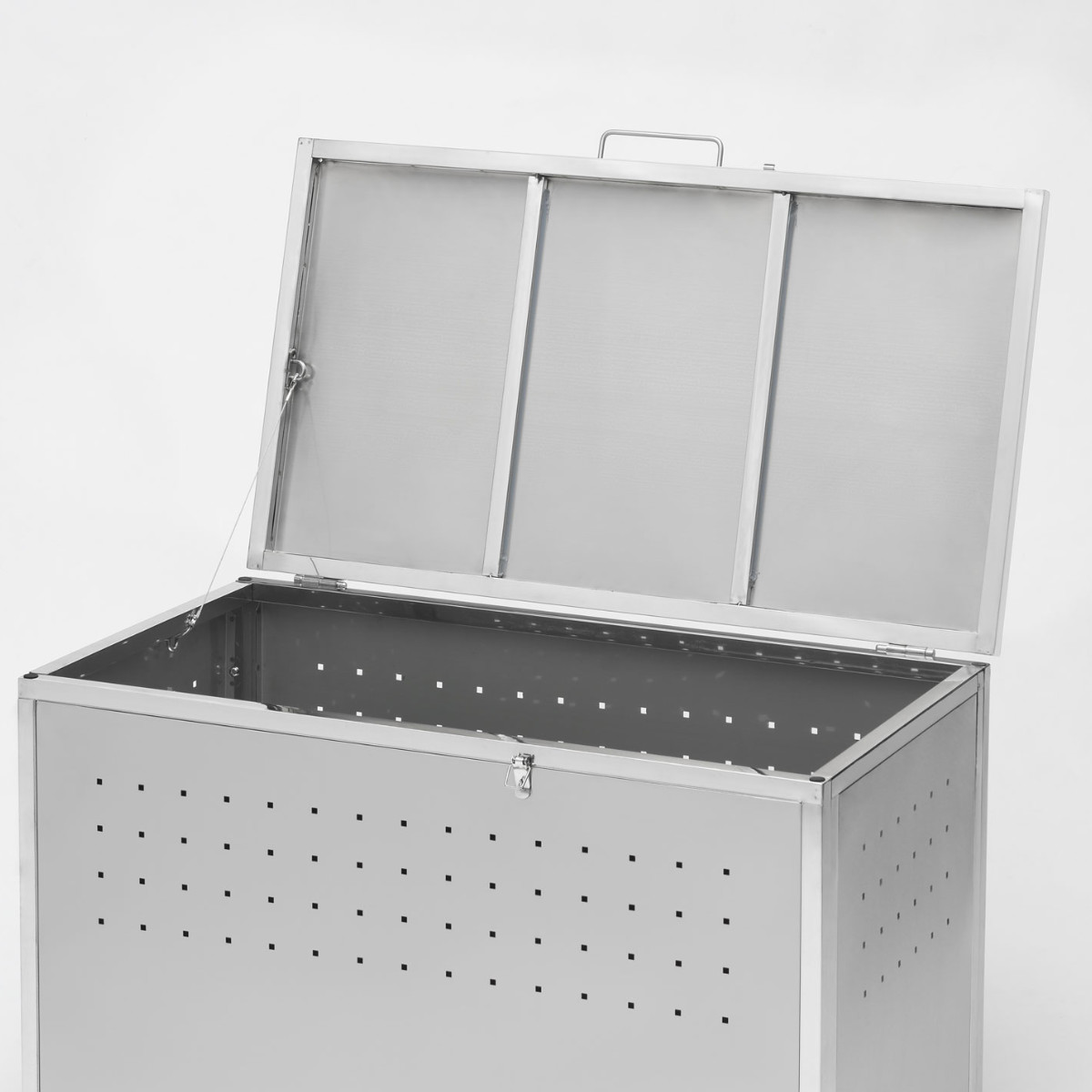 楽天市場】ゴミ収納庫 屋外用 200L ステンレス保管庫 （ ごみ箱 200