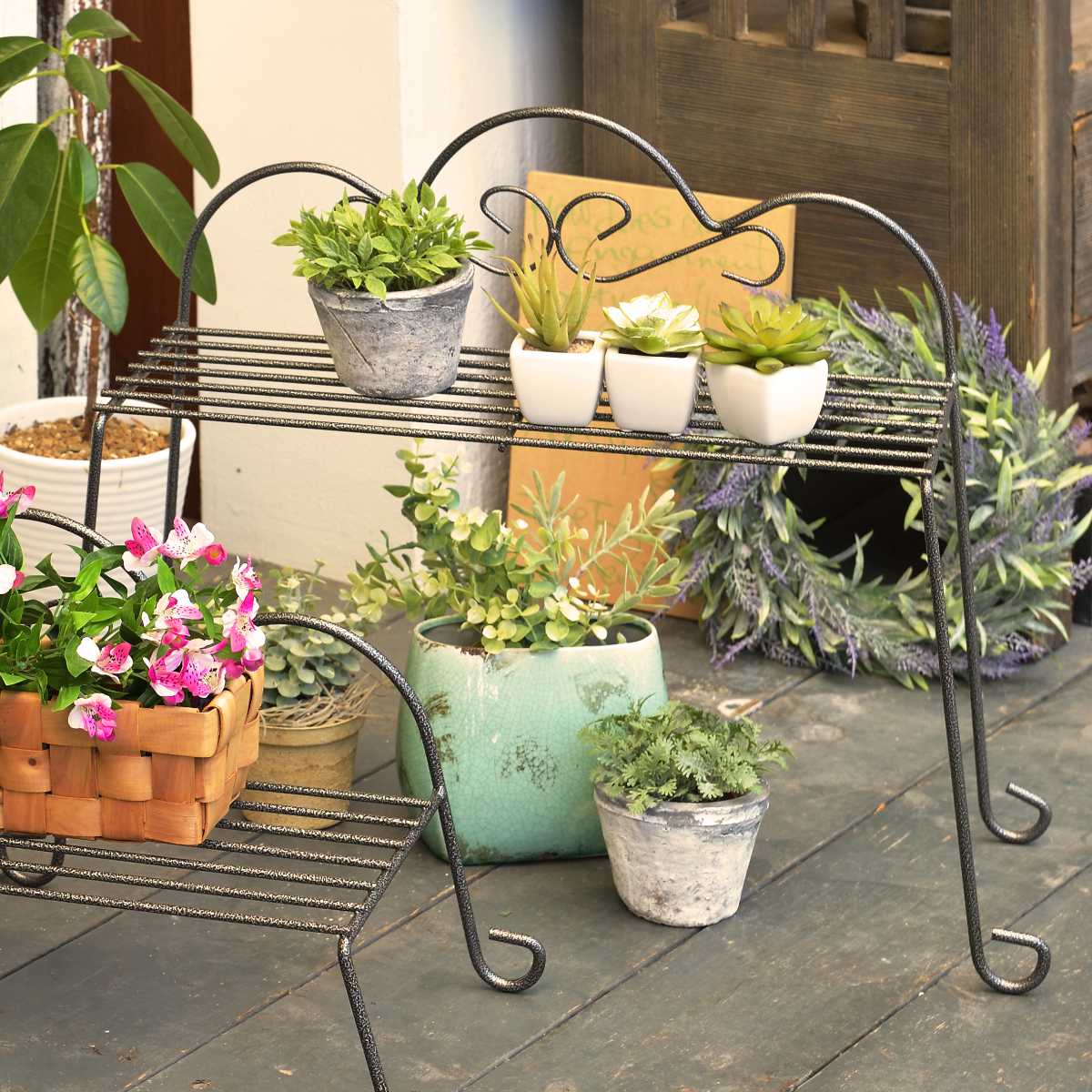 楽天市場】プランタースタンド チェアースタンド ハイタイプ