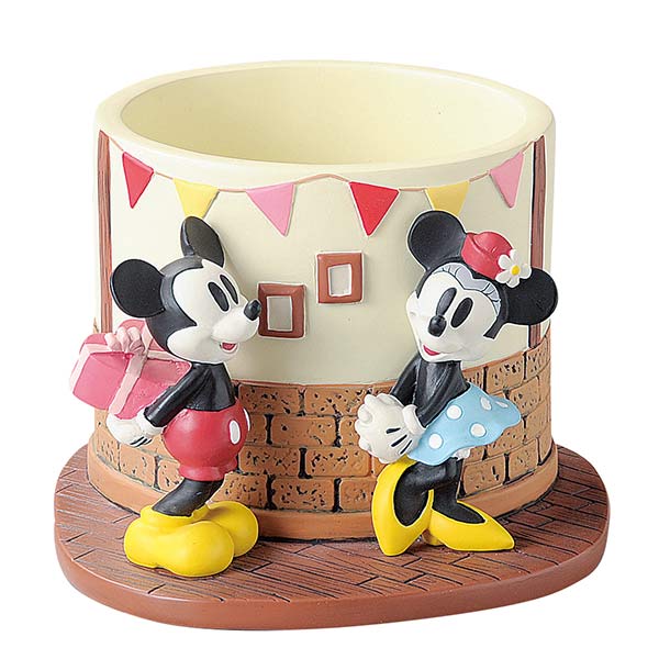 楽天市場】プランター 3号 パーティー ミッキーマウス＆ミニーマウス