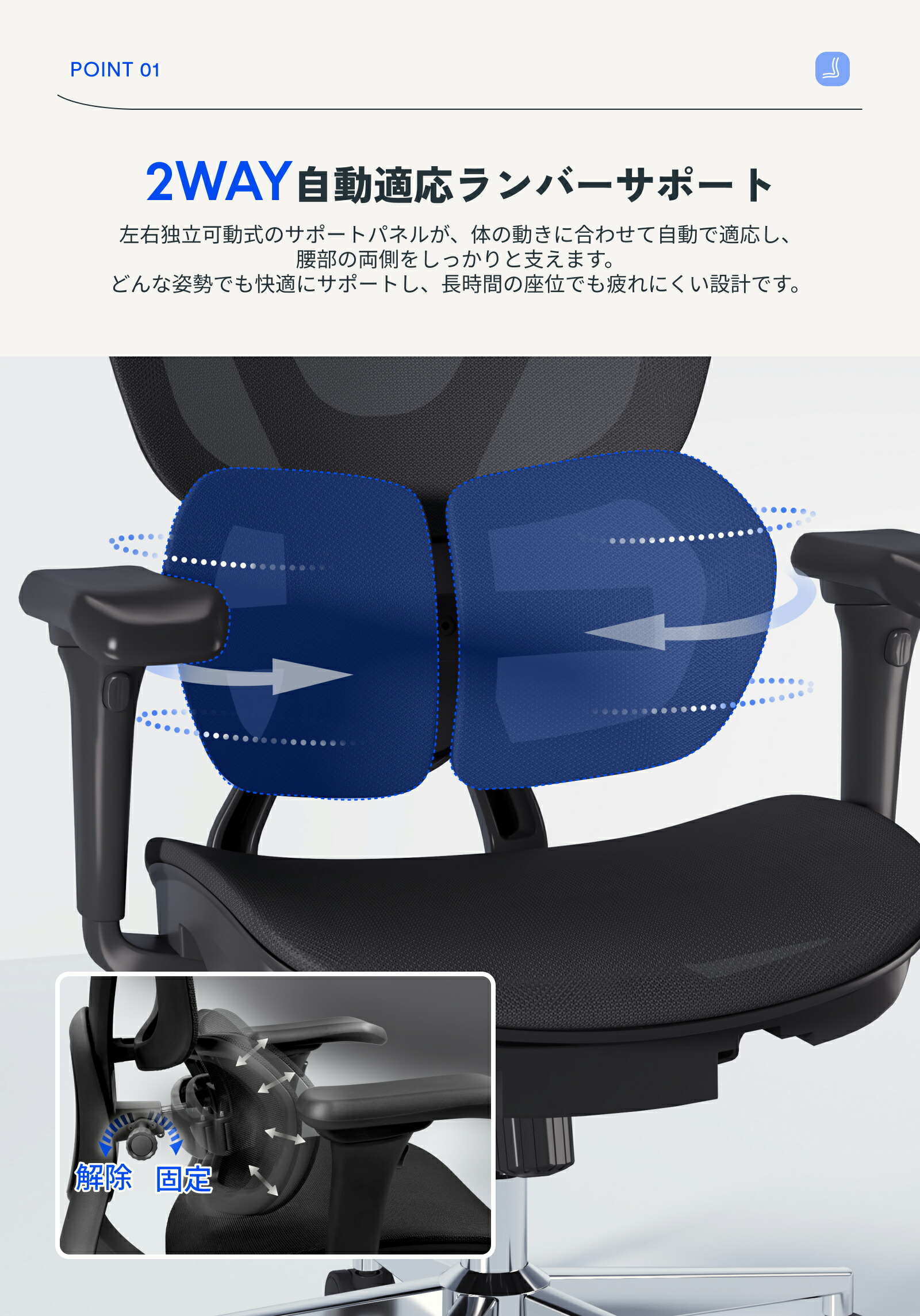 楽天市場】オフィスチェア FlexiSpot C8 デスクチェア メッシュ
