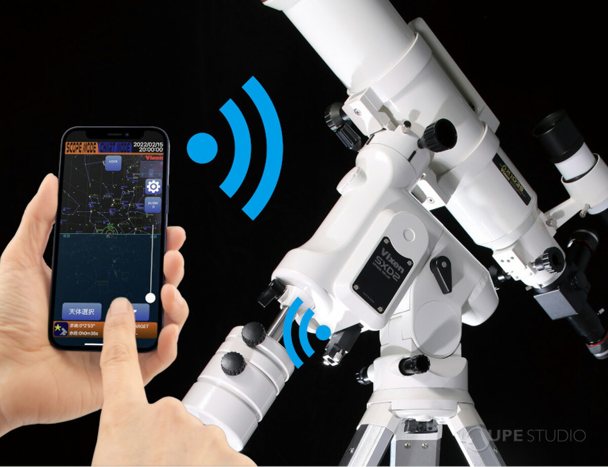 楽天市場】天体望遠鏡 自動追尾 SXD2WL-R200SS 三脚 スマホ 撮影