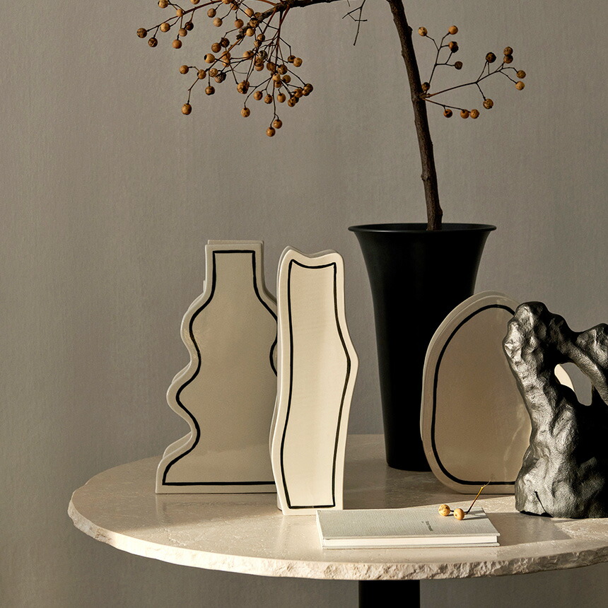 楽天市場】ferm LIVING ファームリビング 二次元アートの不思議な花瓶