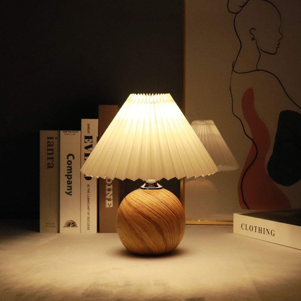 楽天市場】＼スーパーSALE／【50%OFF】 プリーツ シェードランプ 木目