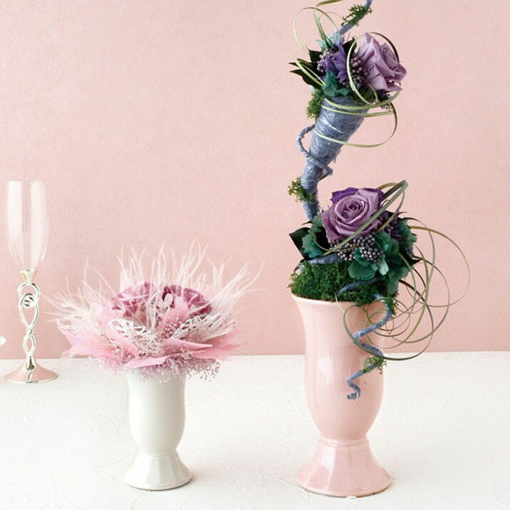 楽天市場】フラワーアレンジメント 花器 シンプル コンポート 陶器