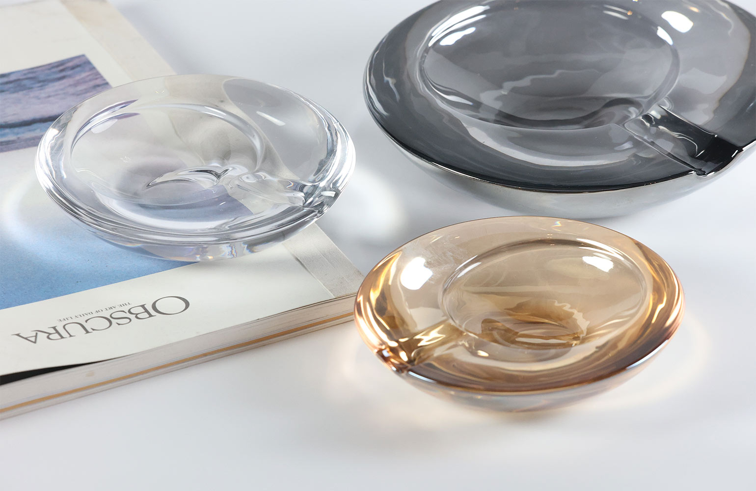 tsukuda&co. | Glass Ashtray Large グラスアッシュトレイ | HIGHTIDE