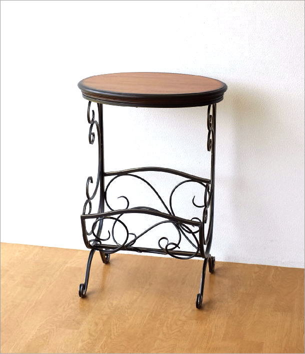 楽天市場】マガジンラック アイアン 木製テーブル おしゃれ デザイン