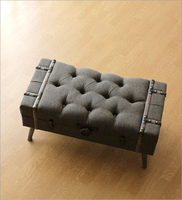 楽天市場】トランクベンチ 収納スツール おしゃれ アンティーク