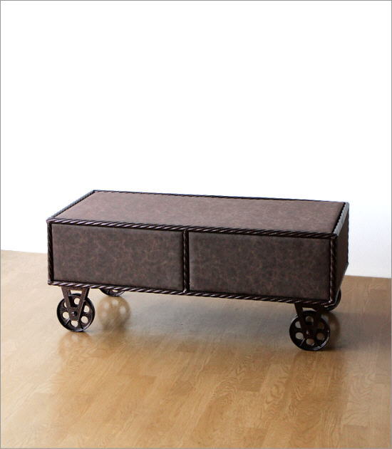 楽天市場】センターテーブル アンティーク アイアン おしゃれ 車輪