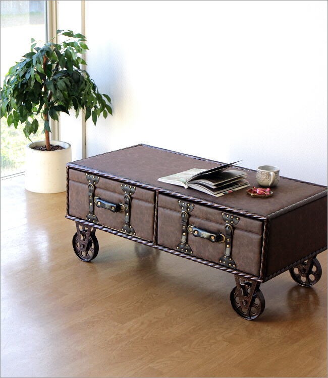 楽天市場】センターテーブル アンティーク アイアン おしゃれ 車輪