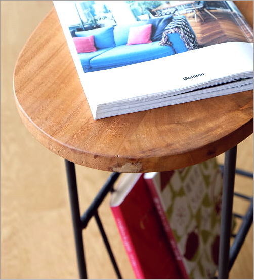 楽天市場】テーブル付きマガジンラック おしゃれ スリム マガジン