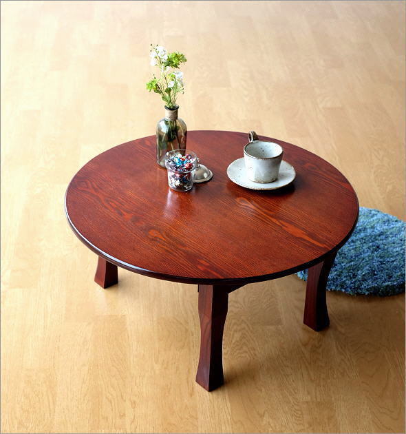 楽天市場】ちゃぶ台 円卓 60cm おしゃれ 和 丸テーブル 和風