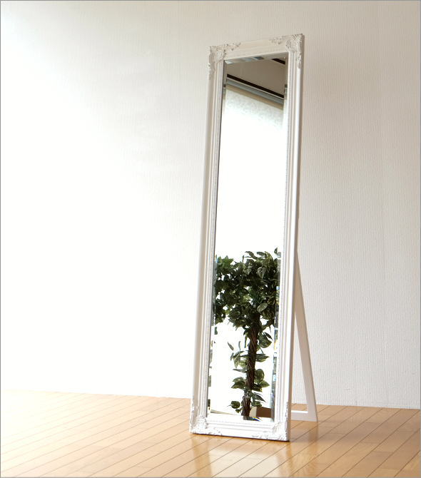 楽天市場】スタンドミラー アンティーク 姿見 全身鏡 おしゃれ 姿見鏡