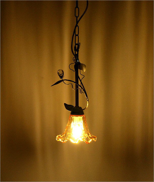 楽天市場】ペンダントライト ガラス おしゃれ アンティーク レトロ