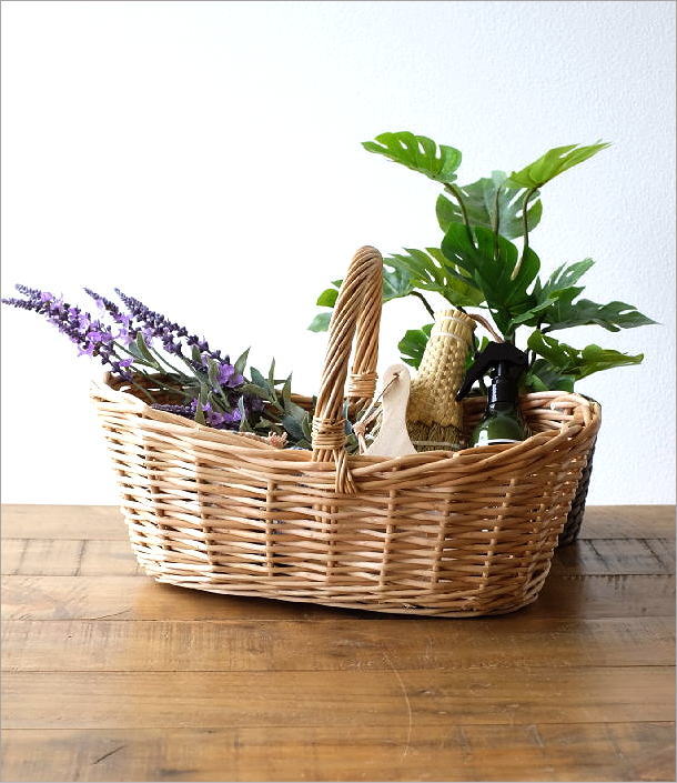楽天市場】かご カゴ バスケット ウィロー おしゃれ かわいい 柳