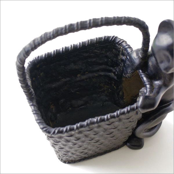 楽天市場】バスケット 編み籠 かご 猫 鉢カバー デザイン ねこ ネコ 猫