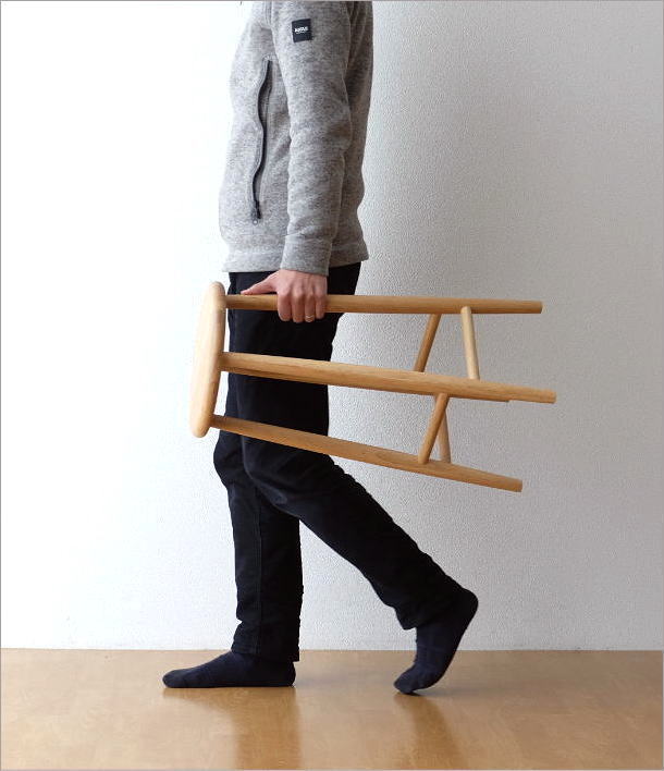 楽天市場】ハイスツール 天然木 無垢材 オーク 木製スツール ウッド