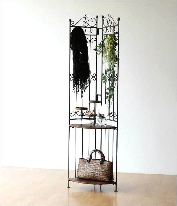 楽天市場】コーナーラック おしゃれ アイアン コーナーシェルフ 天然木