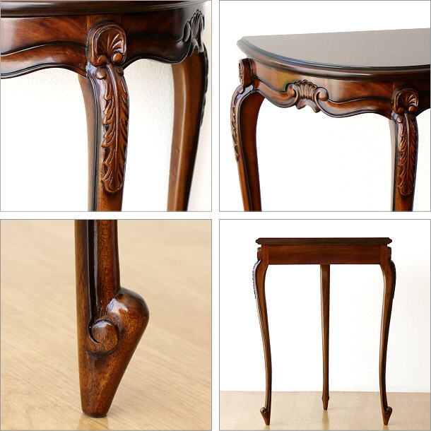 楽天市場】マホガニー無垢材 コンソール 天然木 木製 コンソール