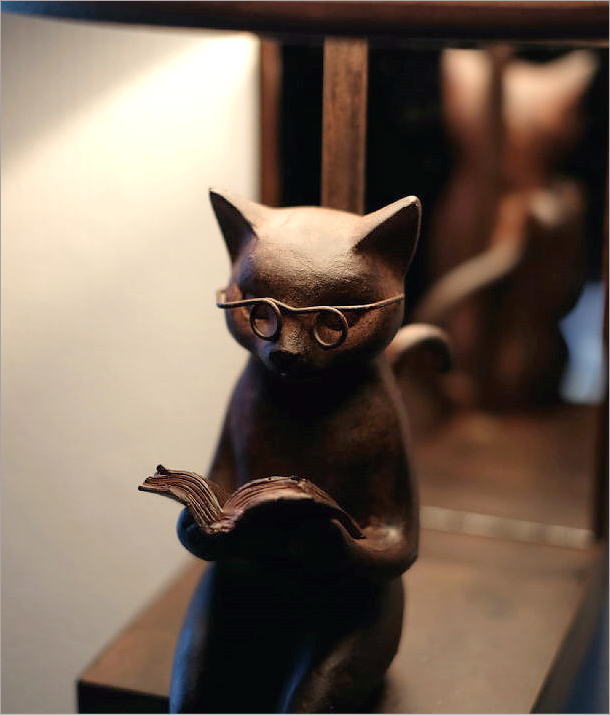 楽天市場】ミラー付き壁掛け照明 鏡インテリア照明 ネコ 読書 猫 ねこ