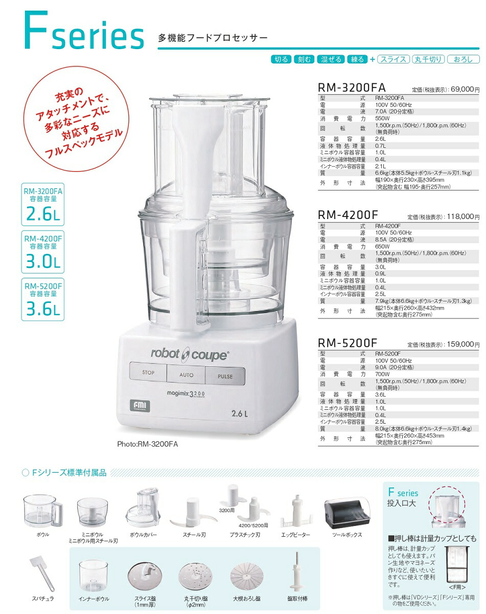 FMI ロボクープ マジミックス ベーシックモデル VDシリーズ 容量2.6L