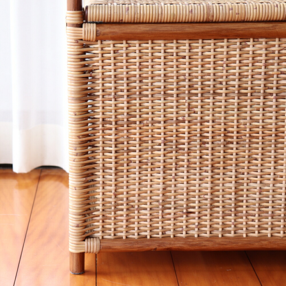 楽天市場】ラタン バスケット ふた付き ラタン 収納ボックス 蓋付き