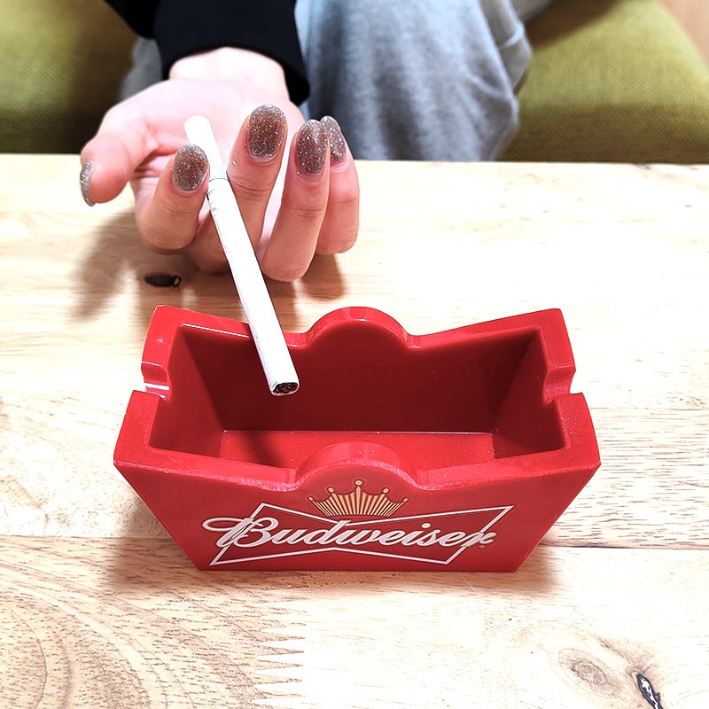 楽天市場】卓上灰皿 バドワイザー お酒 アッシュトレイ Budweiser