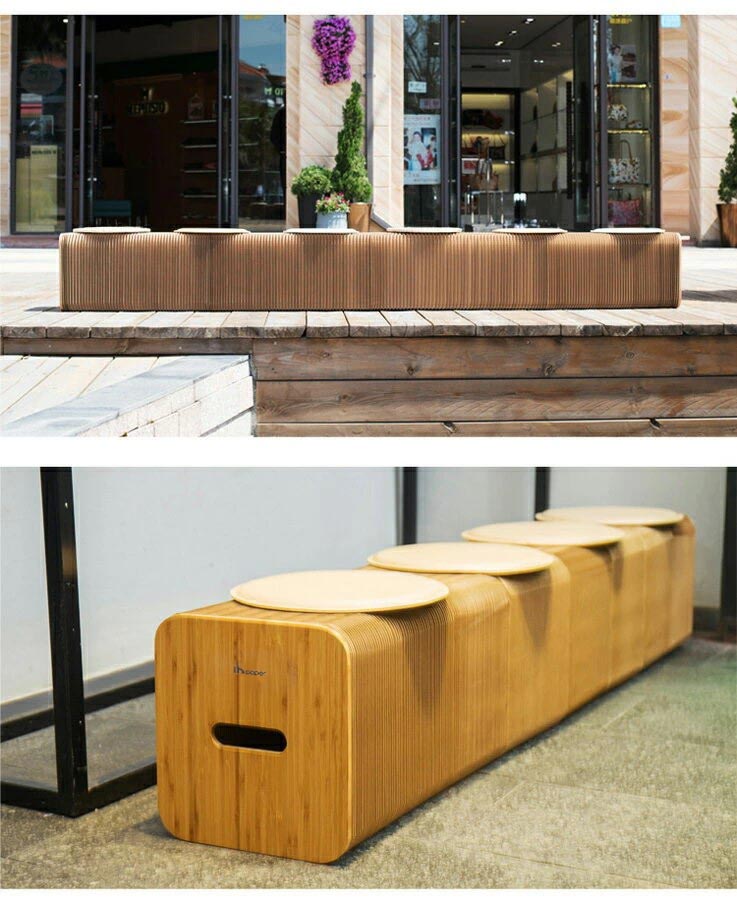 楽天市場】ベンチ ソファ ペーパースツールペーパーベンチ 6人掛け 高