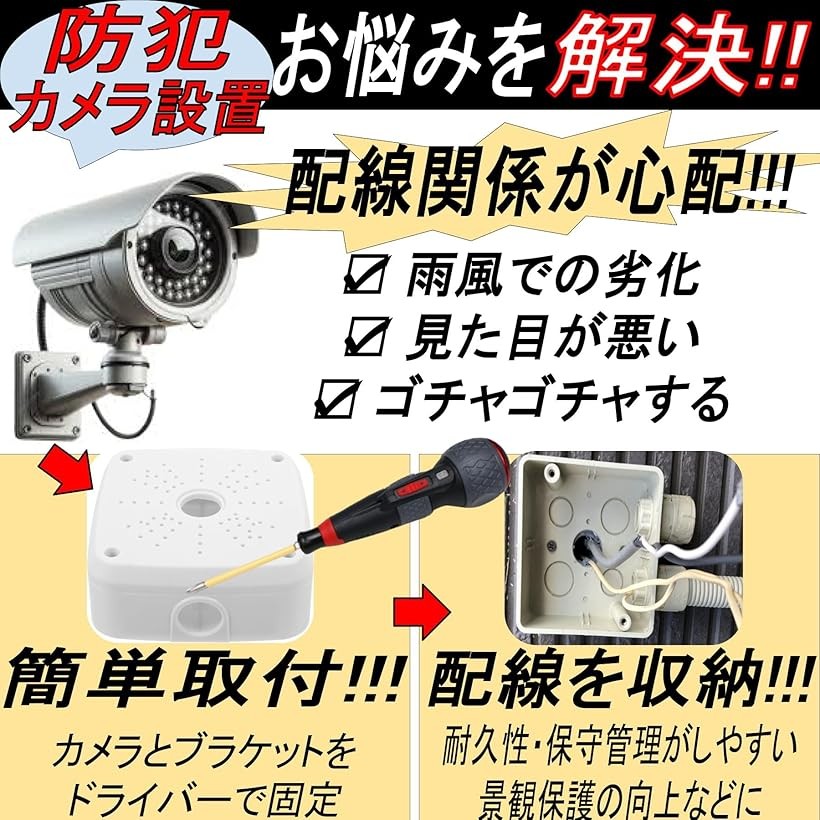 楽天市場】【楽天ランキング1位入賞】ジャンクションボックス 防犯
