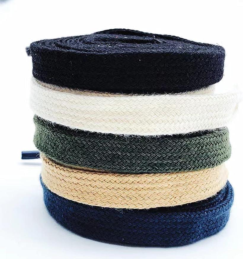 楽天市場】シューレース SHOELACES 純綿靴紐 長さ8MM幅 平紐 無地 靴