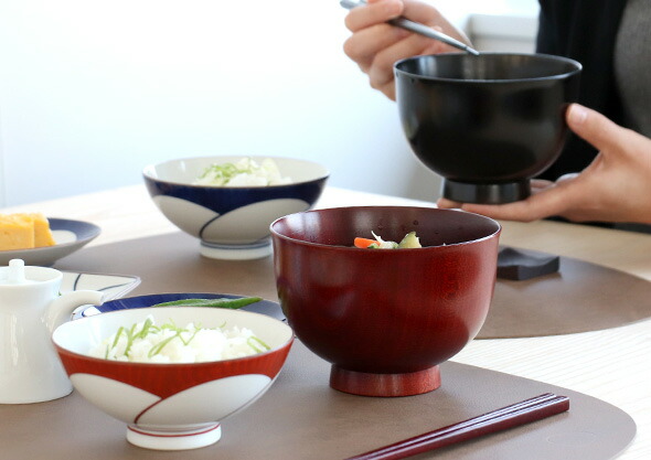 我戸幹男商店 汁椀 紅桜・夜桜 | soluno