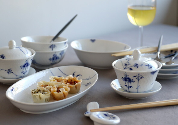 ロイヤルコペンハーゲン 2500 ブルーパルメッテ 050 プレート 5枚