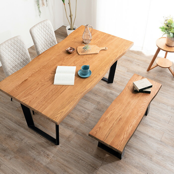 楽天市場】ダイニングベンチ 112 オーク 無垢 おしゃれ 天然木 木製