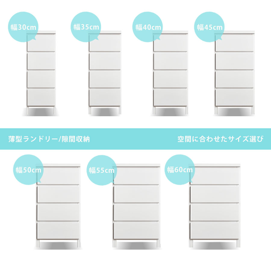 楽天市場】ランドリー収納 隙間収納 幅60 チェスト 完成品 隙間