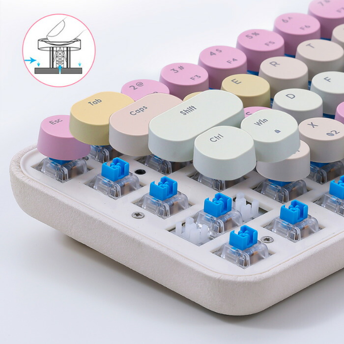 楽天市場】ミッフィー68keys光るキーボード＆マウスパッドセット