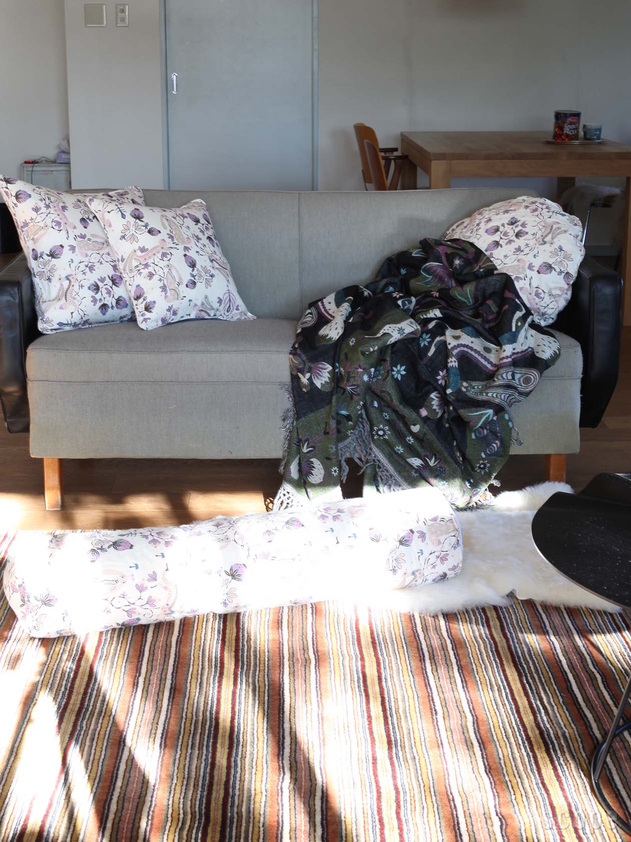 Klaus Haapaniemi クッションカバー ブルー Klaus Haapaniemi & Co. Iceflower cushion cover, 50 x 50 cm, velvet