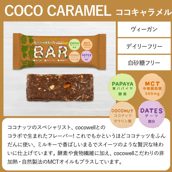 楽天市場】青パパイヤ酵素入りココキャラメルバー（35g）【12本セット