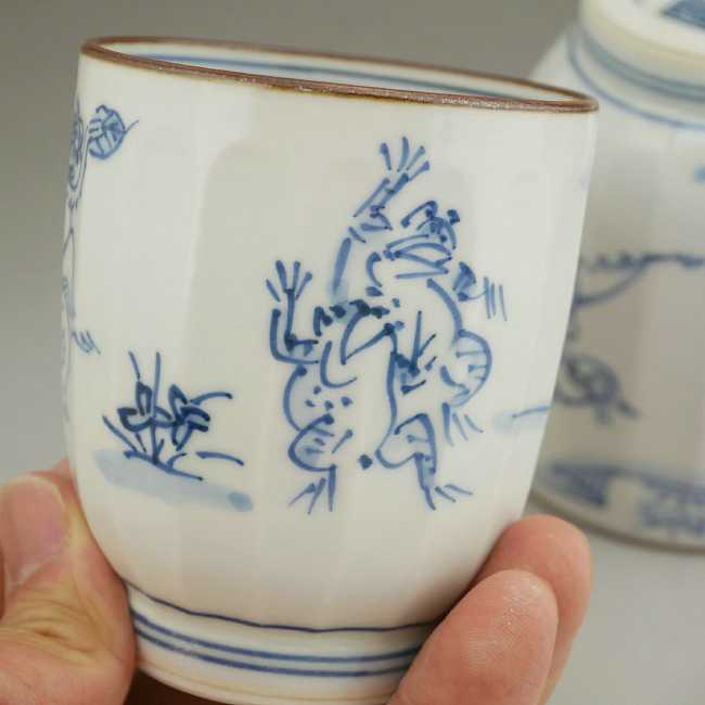 高山寺組湯のみ 壹楽 - 京焼清水焼 松韻堂