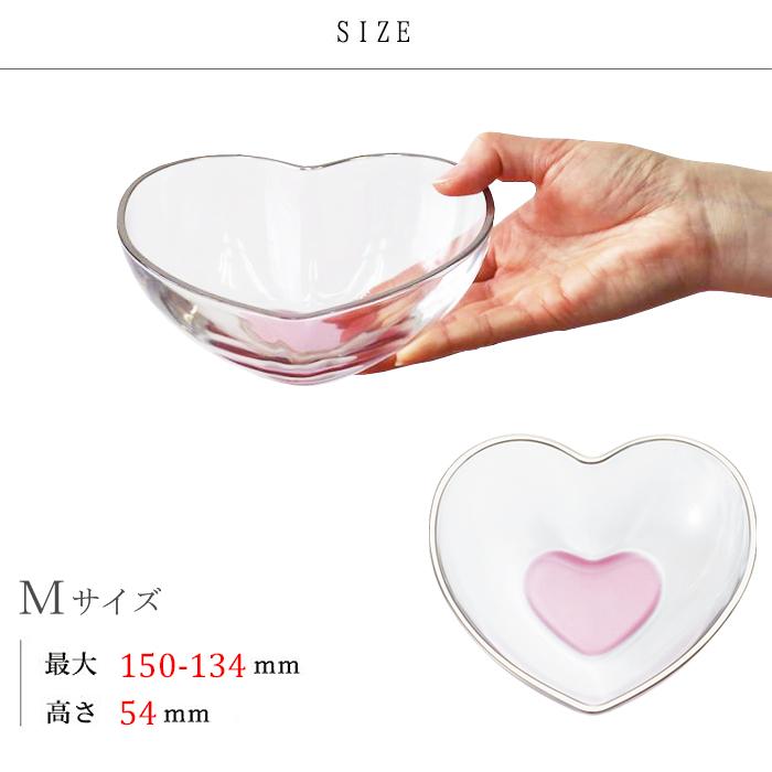 楽天市場】かわいい ハート型 ガラスボウル セット 【 ハート＆ハート