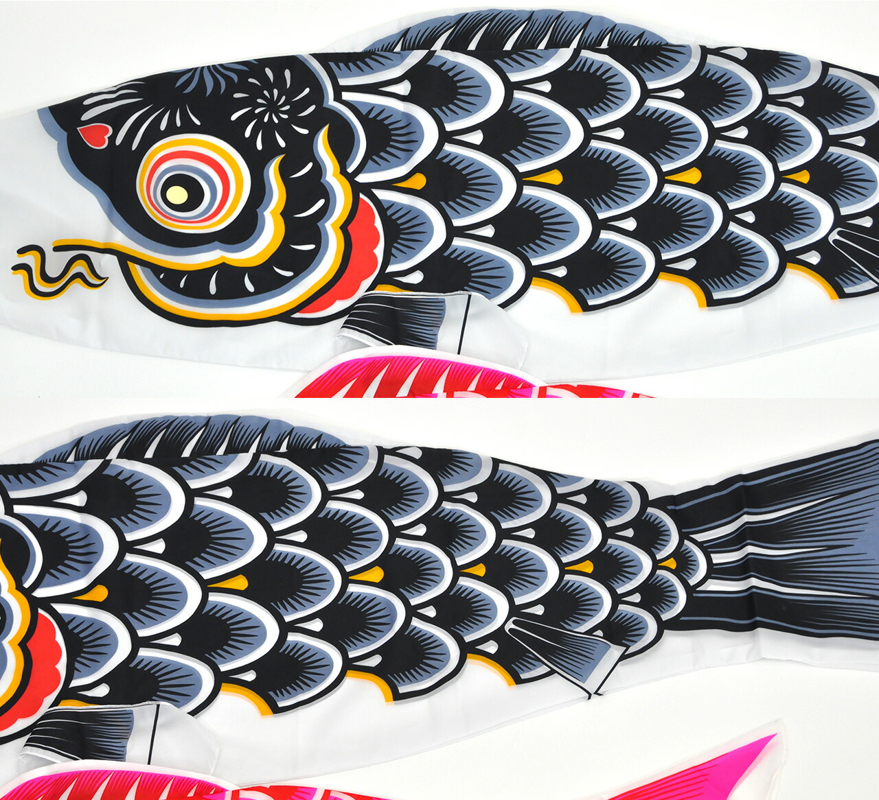 コンパクトサイズ鯉のぼり☆羽龍1.3mセット【C6582】雨や風に強く軽く