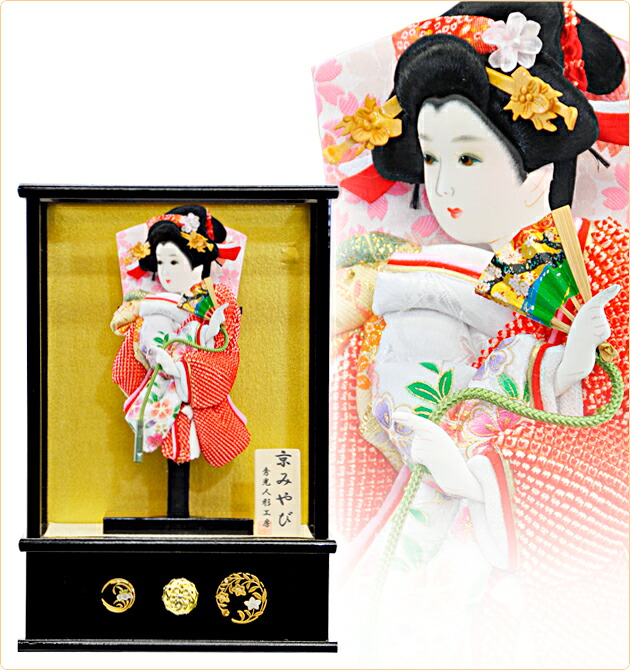 羽子板ケース入り飾りセット【P6409】インターネット店だけ☆限定販売