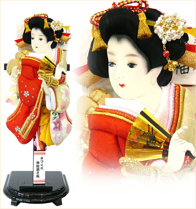 羽子板立台飾りセット【P6165】インターネット店だけ☆限定販売立体的