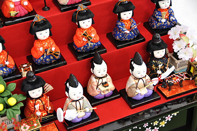 雛人形 ひな人形木目込十五人ケース飾りセット秀光オリジナル限定品