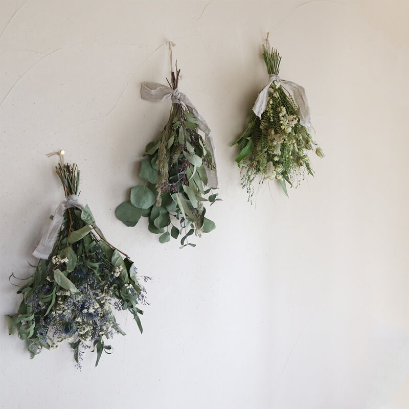 楽天市場】ブルーグリーンスワッグ ドライフラワー ＊ エリンジューム