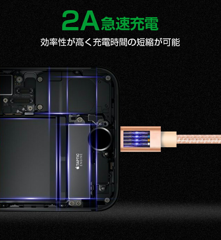 楽天市場】【楽天4位】【1m+1m+2m】 iPhone14 Pro Max 充電 ケーブル