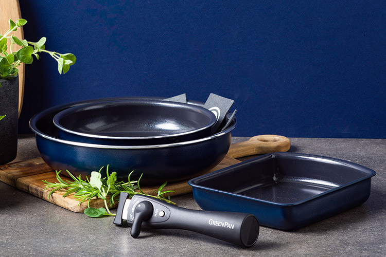 楽天市場】【選べる2点豪華特典付】GREENPAN クリックシェフ5点セット