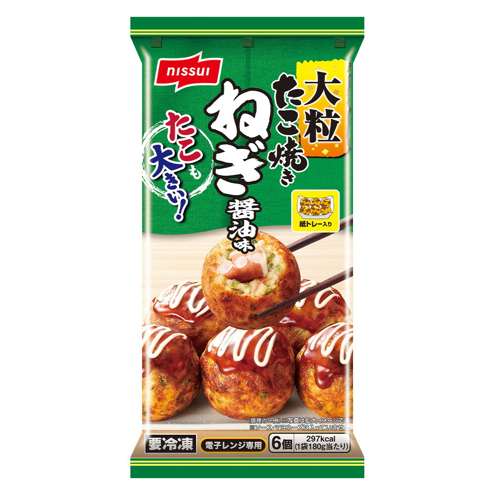 楽天市場】[冷凍] ニッスイ たこ焼きねぎ醤油味 6個 180g×4袋 : Smile